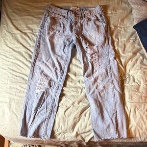 Pacsun boyfriend Distressed Light Blue Jeans